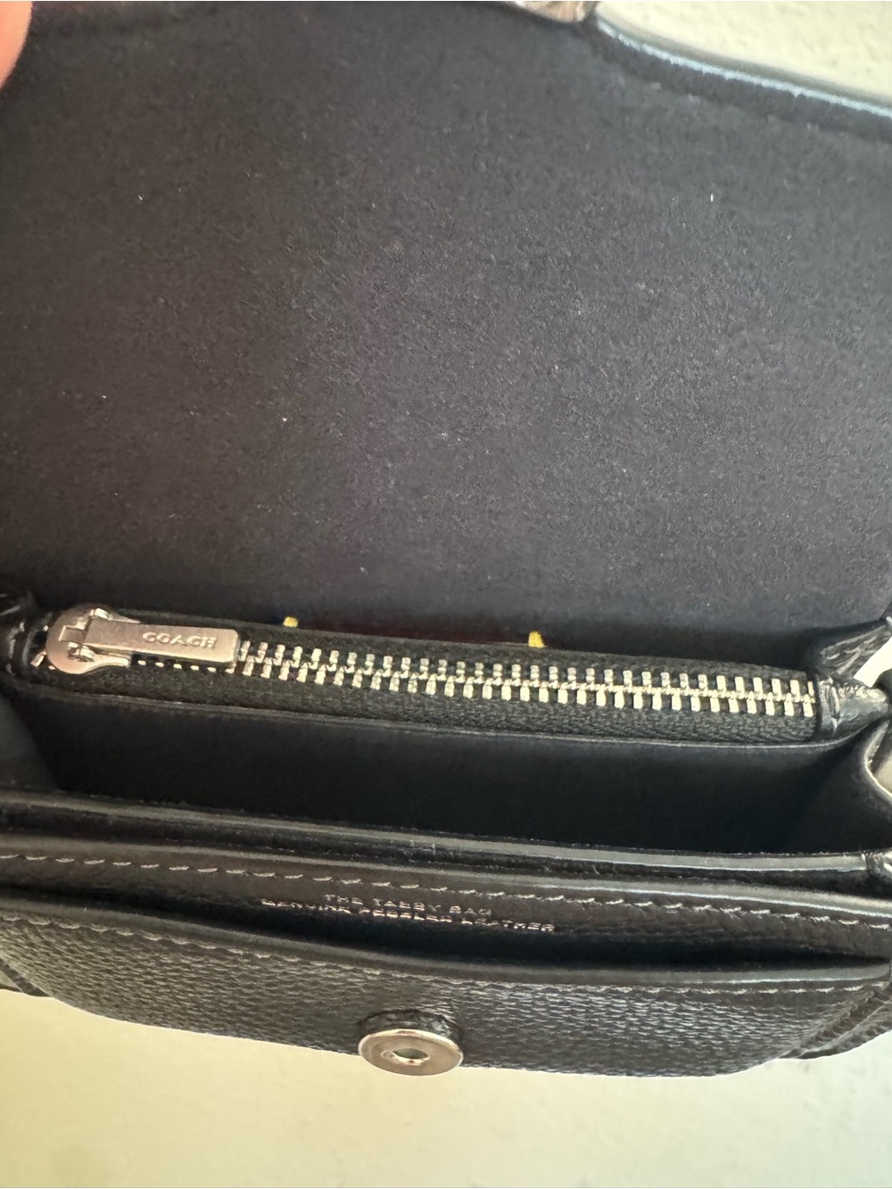Coach Tabby 12 black pebble leather - Picture 5 of 6